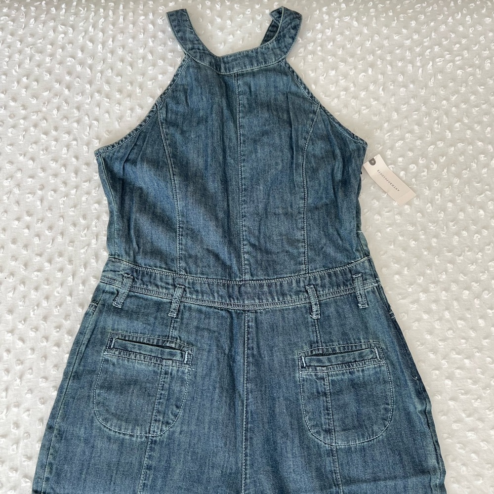 NWT Anthropologie Denim Jumpsuit - Picture 3 of 9